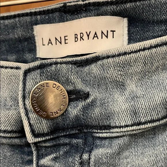 LANE BRYANT UGC Women’s Size 16 Blue Mid-Rise Skinny Jeans signature fit - Picture 2 of 10